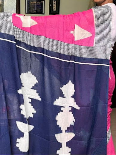 Pure Mulmul Cotton - Hand Block Printed Sarees