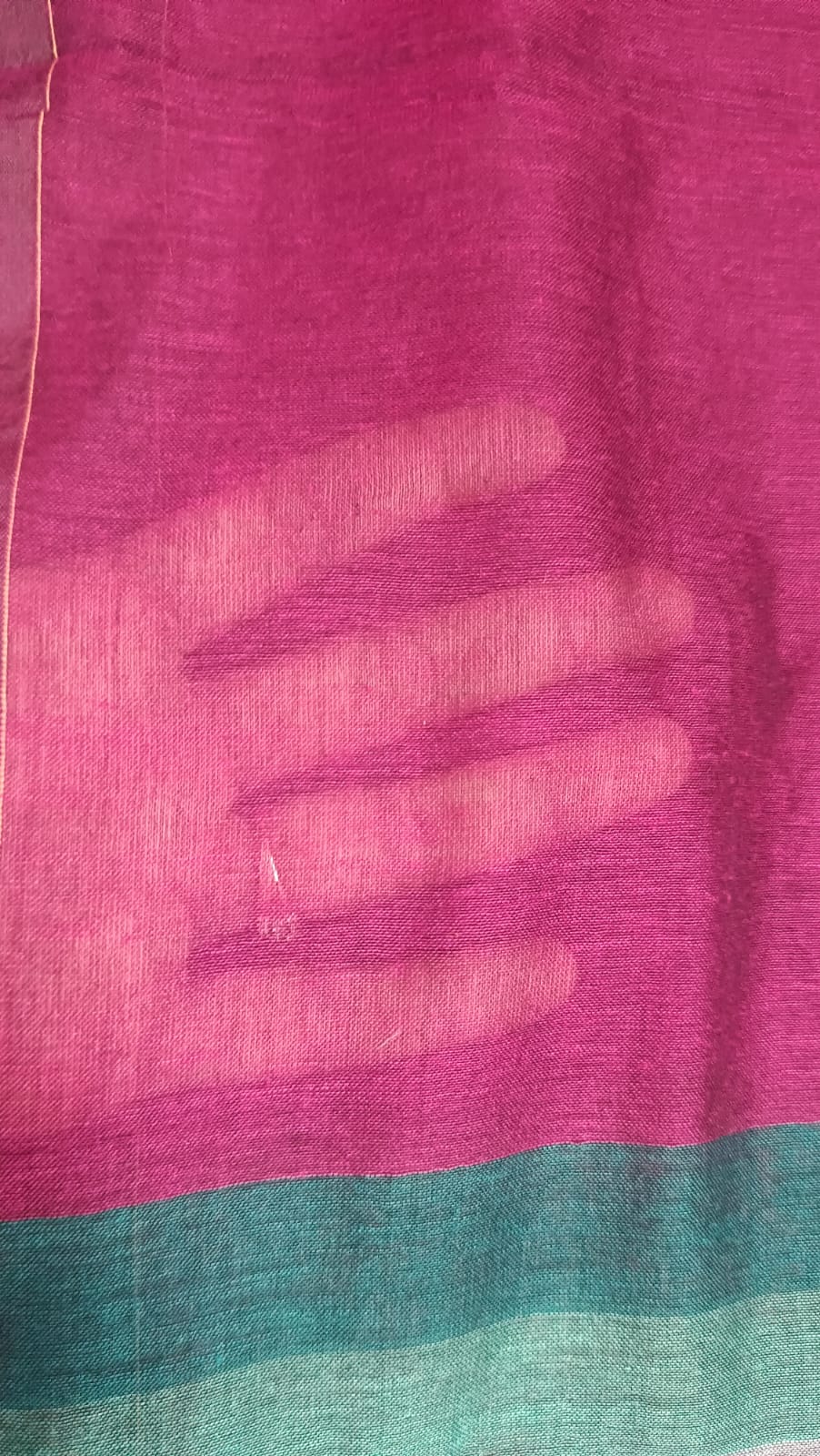 Mul Cotton Rainbow Saree - Maroon
