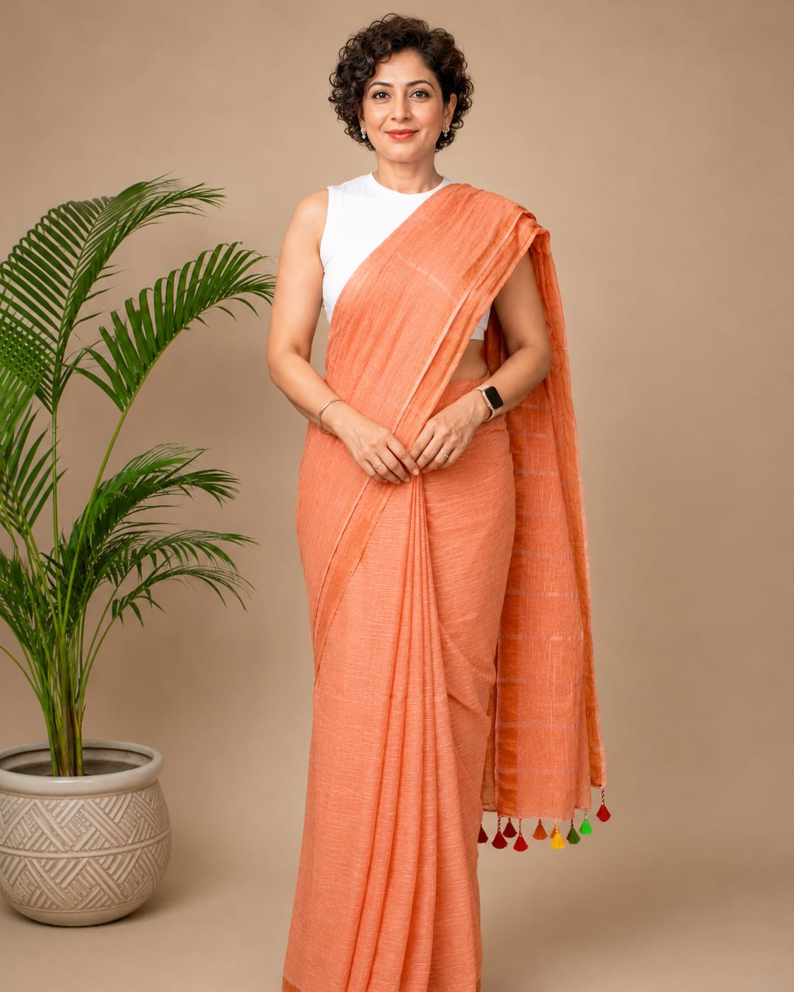 Classic Linen Cotton - Orange
