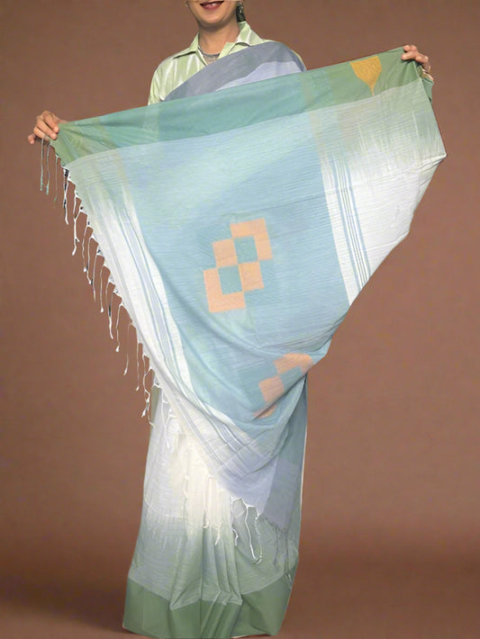 Pure Handloom Saree with Motifs on Pallu