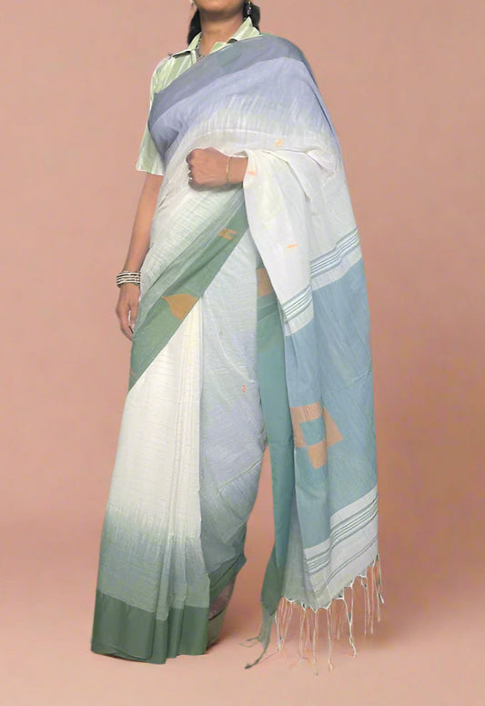 Pure Handloom Saree with Motifs on Pallu