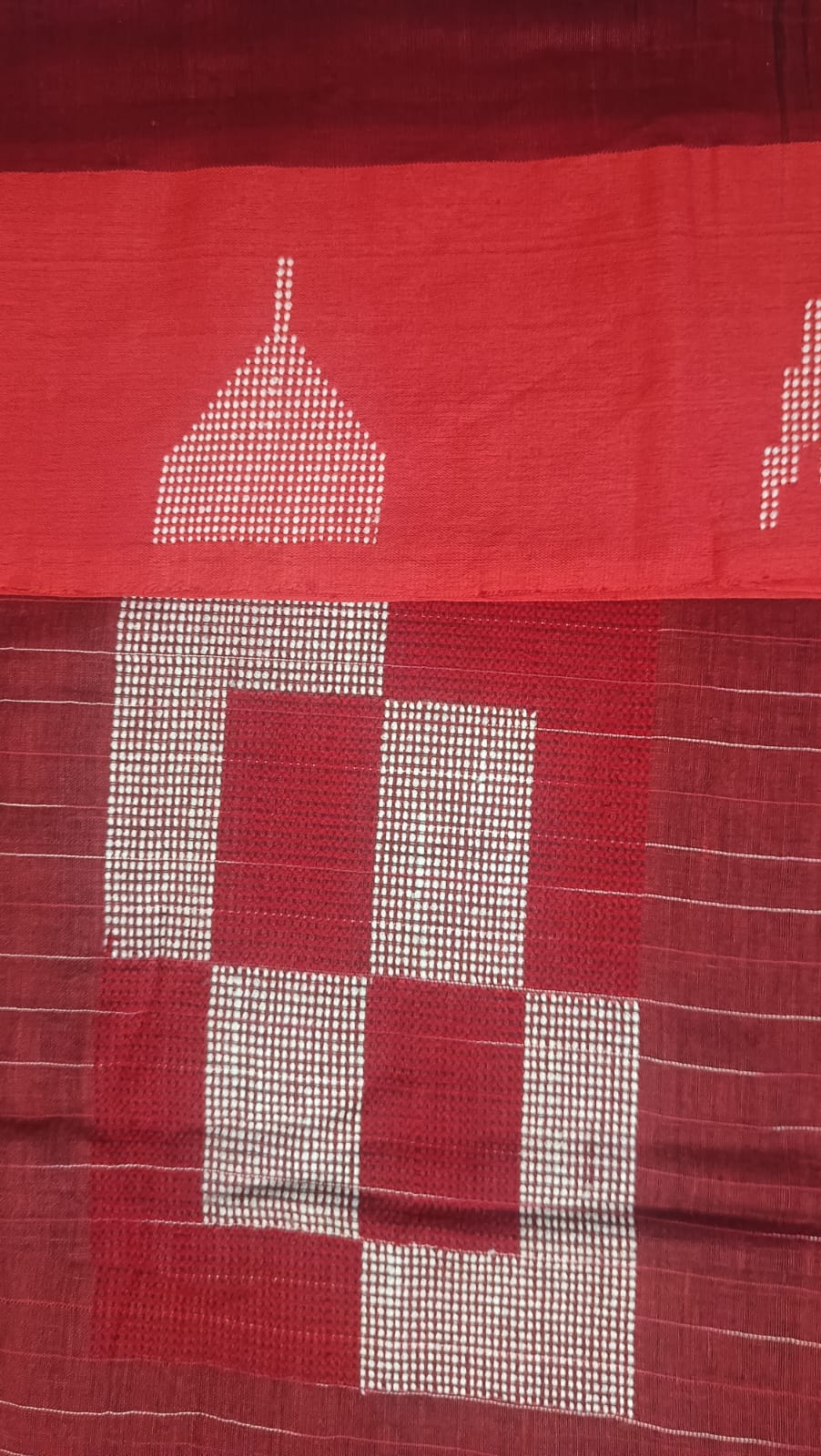 Pure Handloom Saree with Motifs on Pallu - Black